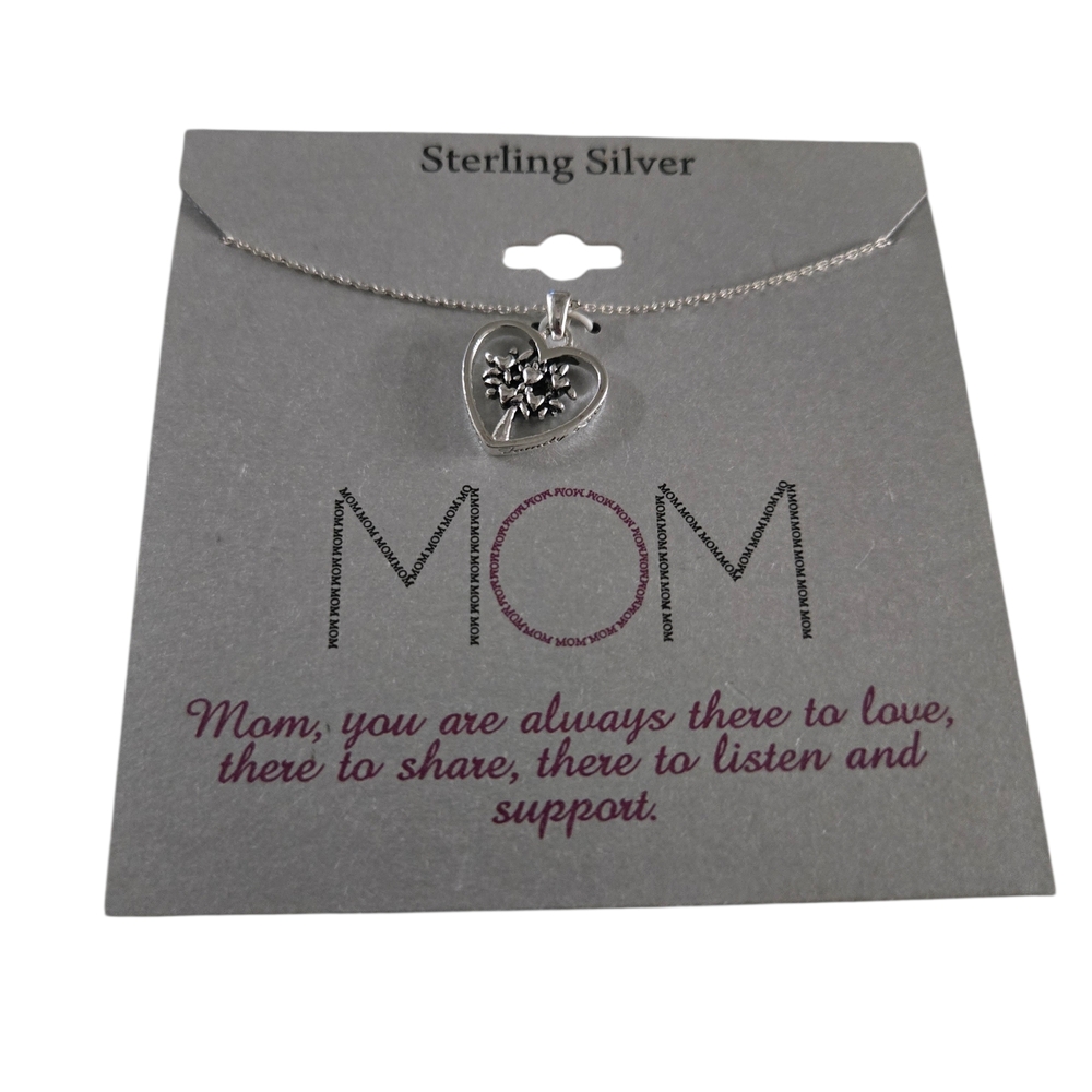 Sterling Silver Heart Pendant Necklace